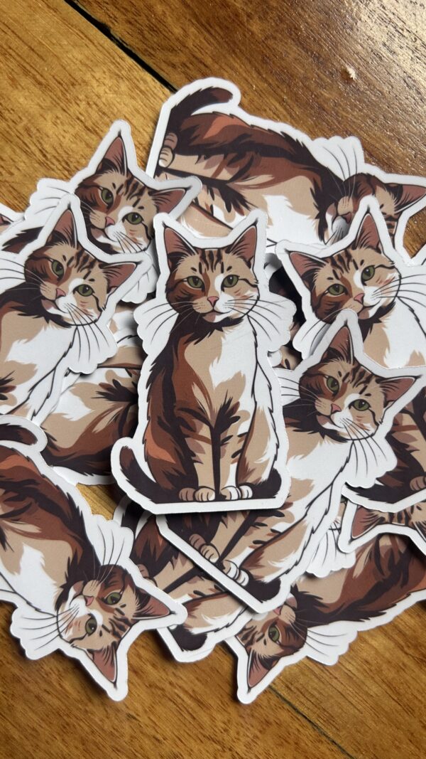 Sticker Gatito Waterproof