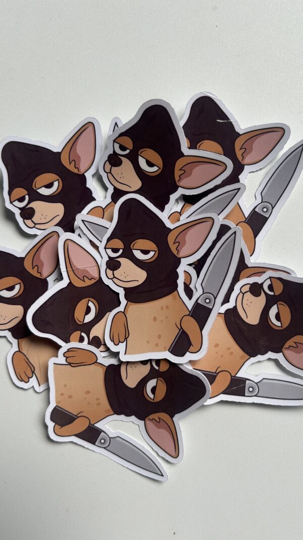 Sticker Perrito Chorro Waterproof