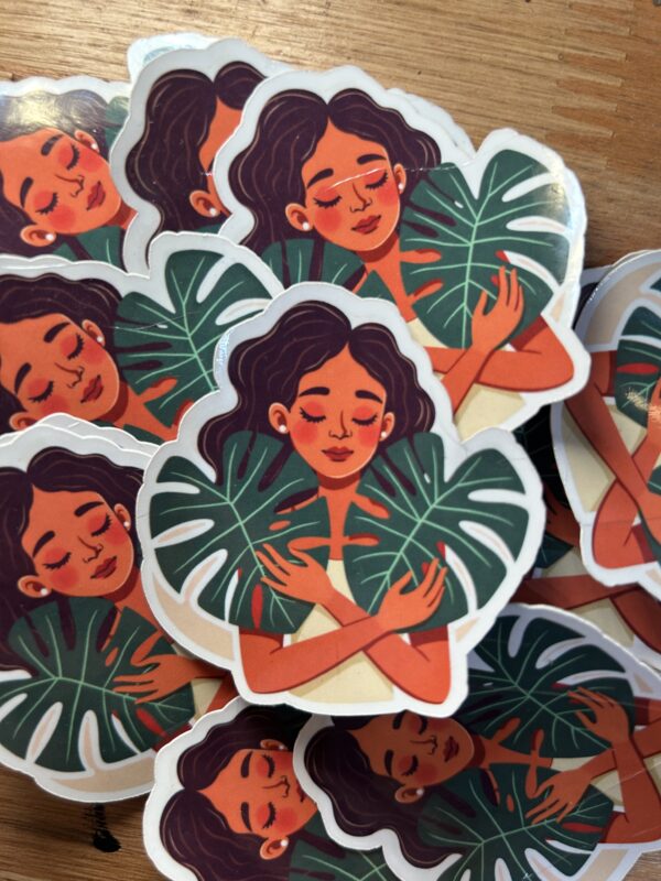 Sticker Monsteras Mujer Waterproof